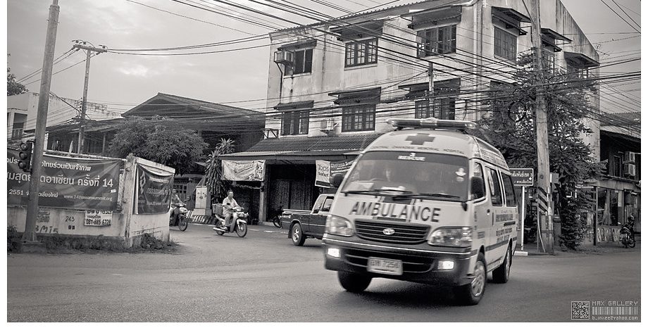 Ambulance in black(and White)